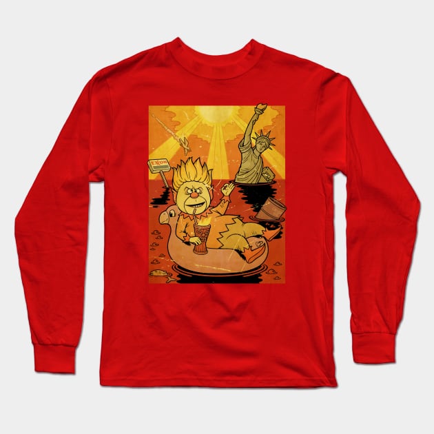 Heat Miser and Liberty Long Sleeve T-Shirt by secukupnya